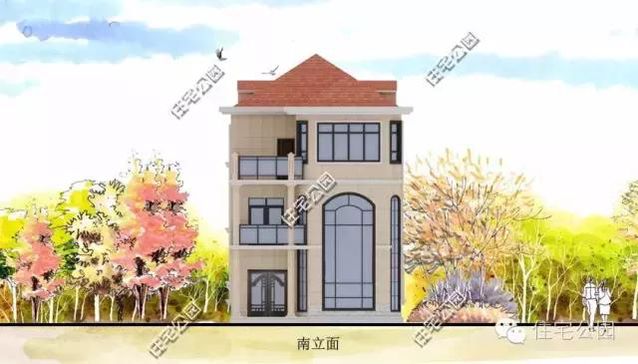 8米的面寬怎樣建獨(dú)棟小別墅？還帶有挑空客廳、大露臺(tái)