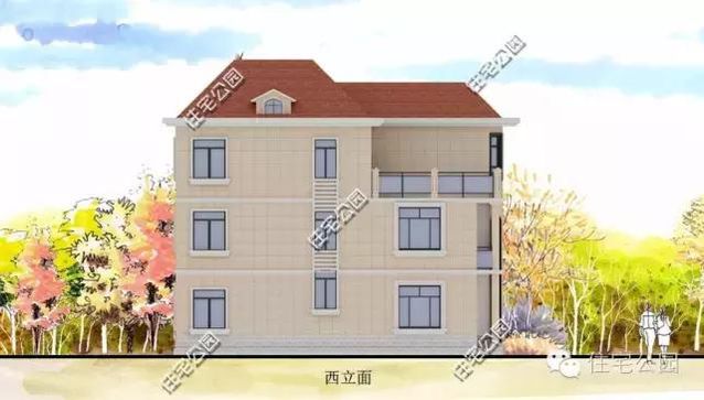 8米的面寬怎樣建獨(dú)棟小別墅？還帶有挑空客廳、大露臺(tái)