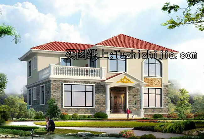 10X13米鄉(xiāng)村二層別墅設(shè)計(jì)，非常實(shí)用，20萬建成！