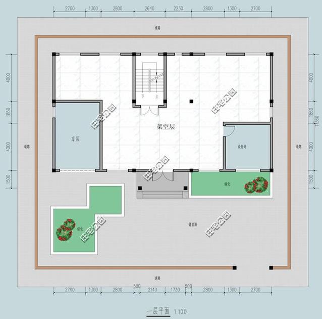 18X11米農(nóng)村2層別墅，架空層、可做火炕