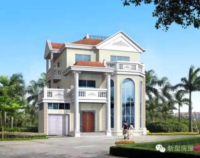 13X14米歐式別墅，挑空客廳加旋轉(zhuǎn)樓梯，僅30萬？