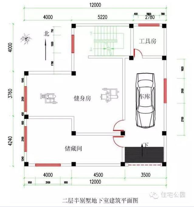 12X12米方正戶型別墅，磚混結(jié)構(gòu)也抗震的房屋