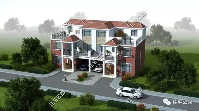 兄弟攜手建雙拼別墅10.5X12.3米，接地氣！