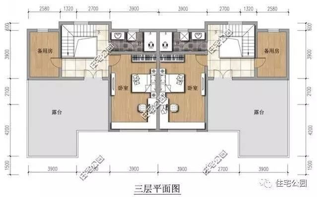 兄弟攜手建雙拼別墅10.5X12.3米，接地氣！
