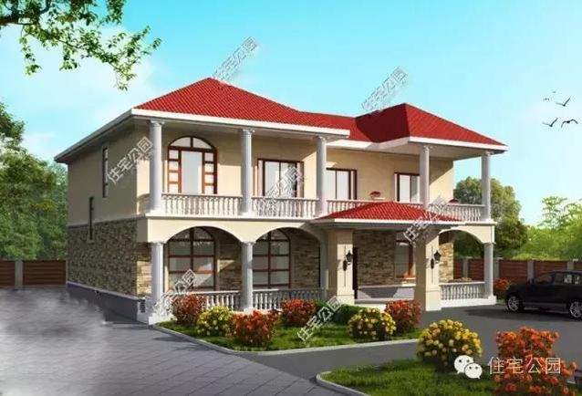 農(nóng)村2層別墅設(shè)計，戶型方正、多臥室！