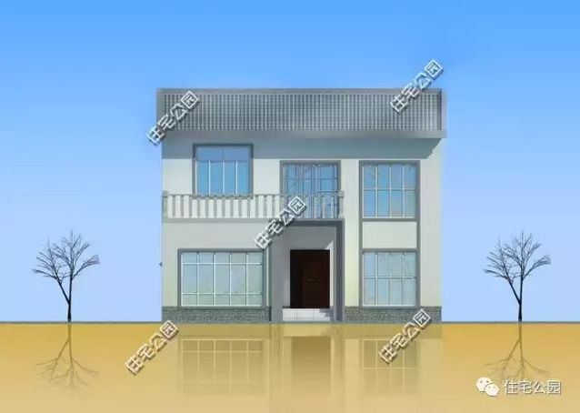 9.9X11.5米中式別墅設(shè)計，田園舒適、有車位有菜園