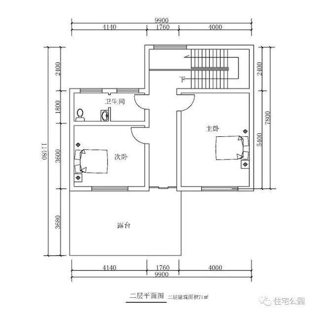 9.9X11.5米中式別墅設(shè)計，田園舒適、有車位有菜園