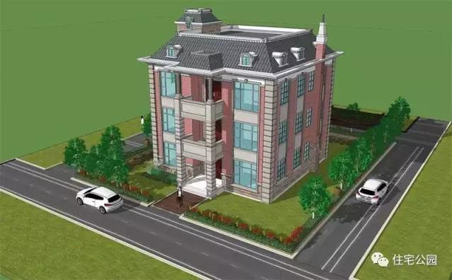 13X13米農(nóng)村復(fù)古風(fēng)格別墅，戶型方正、臥室多