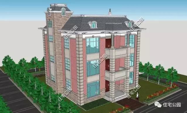 13X13米農(nóng)村復(fù)古風(fēng)格別墅，戶型方正、臥室多