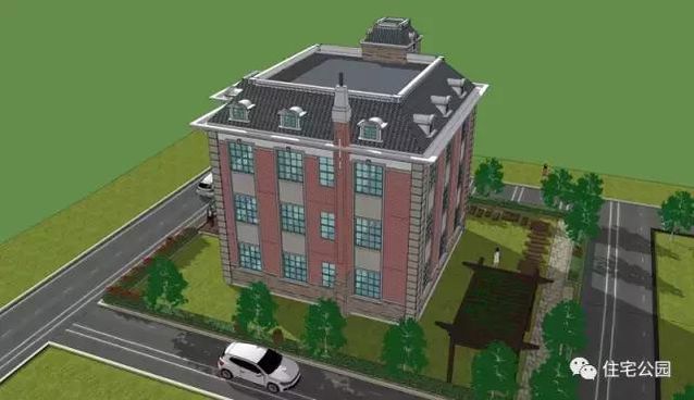 13X13米農(nóng)村復(fù)古風(fēng)格別墅，戶型方正、臥室多