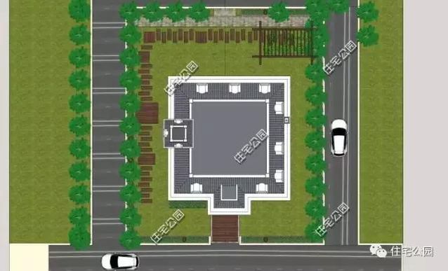 13X13米農(nóng)村復(fù)古風(fēng)格別墅，戶型方正、臥室多