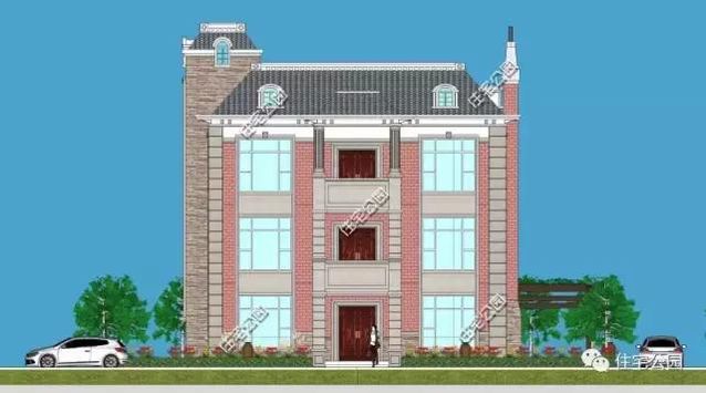 13X13米農(nóng)村復(fù)古風(fēng)格別墅，戶型方正、臥室多