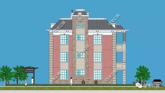13X13米農(nóng)村復(fù)古風(fēng)格別墅，戶型方正、臥室多