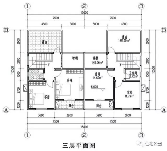 2套實(shí)用的雙拼別墅，7米面寬怎樣布局？