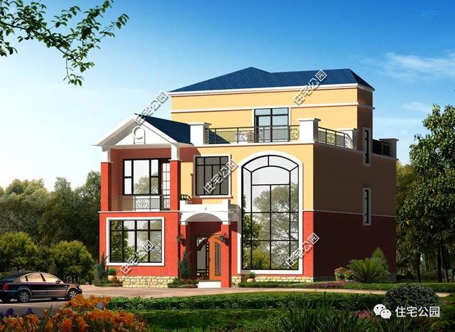 10X15米3層農(nóng)村別墅設計，6室2廳，27萬造好，含全圖！