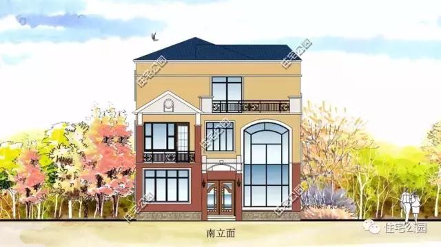 10X15米3層農(nóng)村別墅設計，6室2廳，27萬造好，含全圖！