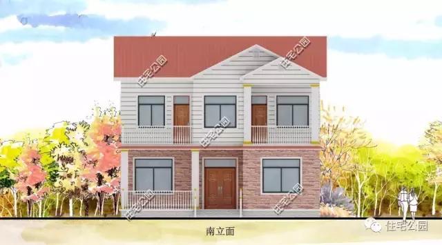 10X10米2層經(jīng)典別墅，戶型方正成本18萬，全圖展示！