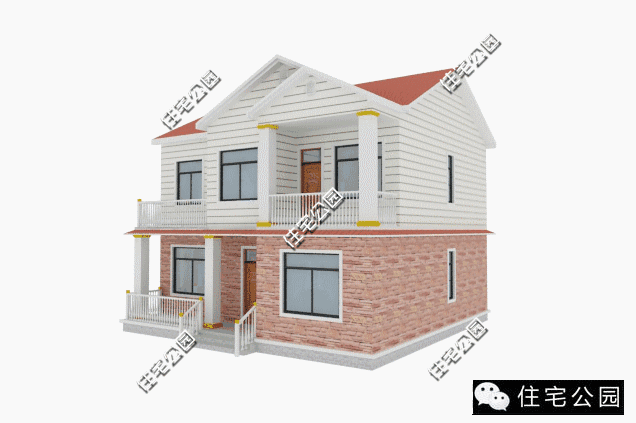 10X10米2層經(jīng)典別墅，戶型方正成本18萬，全圖展示！