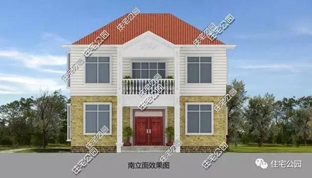 農(nóng)村2層11X10米別墅，經(jīng)典大氣造價低，全圖！