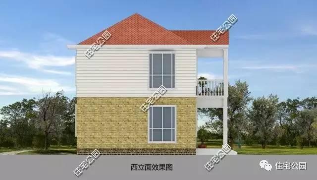 農(nóng)村2層11X10米別墅，經(jīng)典大氣造價低，全圖！