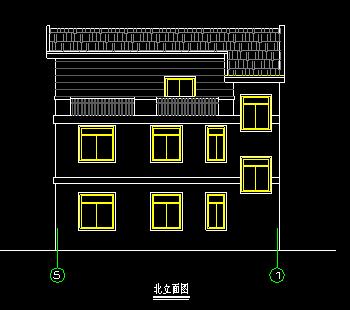 3層別墅CAD圖紙，占地面積120平米，建筑面積301方米
