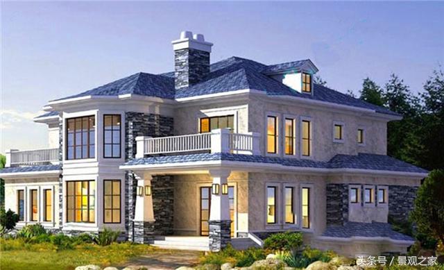 新農(nóng)村兩層別墅設(shè)計圖紙及效果圖！