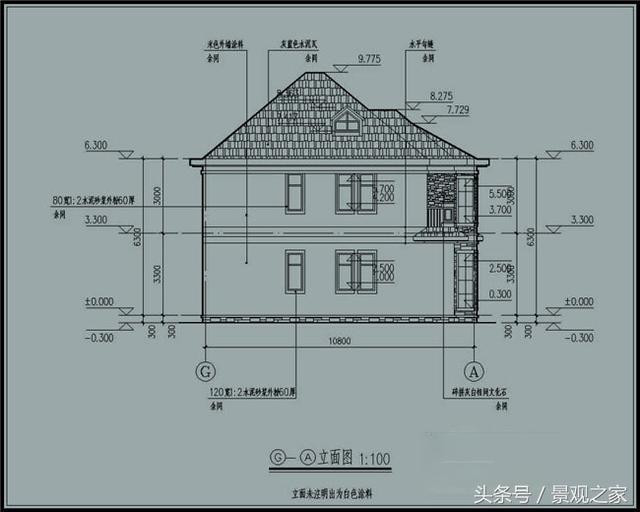 新農(nóng)村兩層別墅設(shè)計圖紙及效果圖！