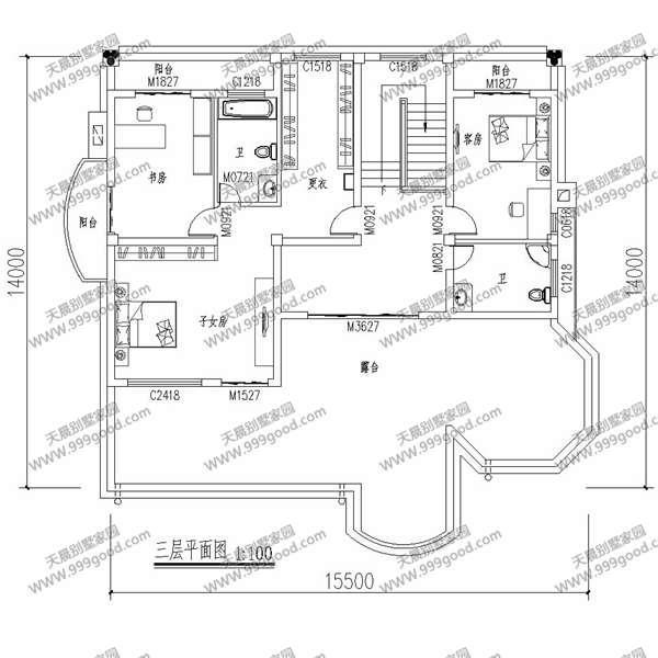 這樣接地氣的14X15米三層別墅，蓋好只要28萬？含全圖！