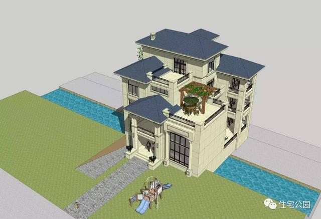 房子80萬，基礎(chǔ)15萬，跨渠建別墅就是這么任性！