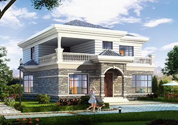 新農(nóng)村二層自建房設(shè)計(jì)圖帶外觀圖片，自建戶型大全