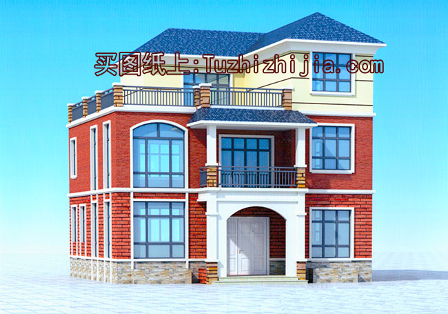 農(nóng)村三層樓房設(shè)計(jì)圖，帶外觀圖片，新款戶型