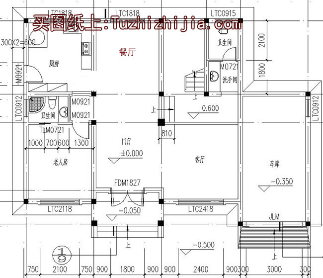 農(nóng)村三層私人住宅設(shè)計(jì)圖紙及效果圖，帶車庫，帶露臺(tái)