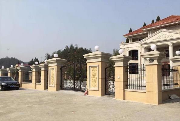 別墅配上歐式構(gòu)件檔次就高了, 沒幾百萬下不來！