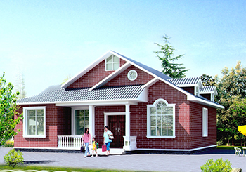 一層半小別墅設(shè)計(jì)圖帶效果圖，農(nóng)村自建帶閣樓一層半方案