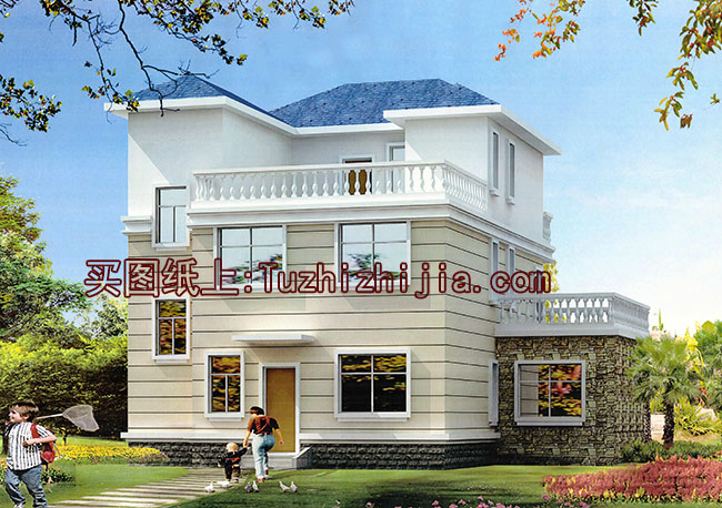 三十萬農(nóng)村別墅設計圖帶外觀圖片，30萬造價別墅展示