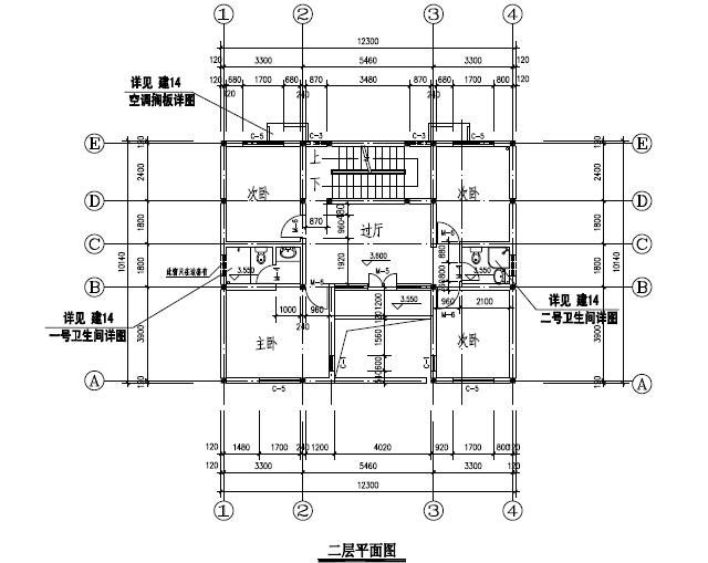 2套帶堂屋中式鄉(xiāng)村雙拼別墅設計圖紙, 單戶15萬內含平面圖！