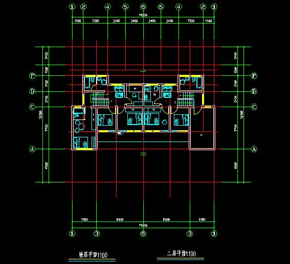 2套帶堂屋中式鄉(xiāng)村雙拼別墅設計圖紙, 單戶15萬內含平面圖！