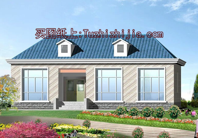 農(nóng)村4間平房設(shè)計圖，帶外觀效果圖，自建平方推薦