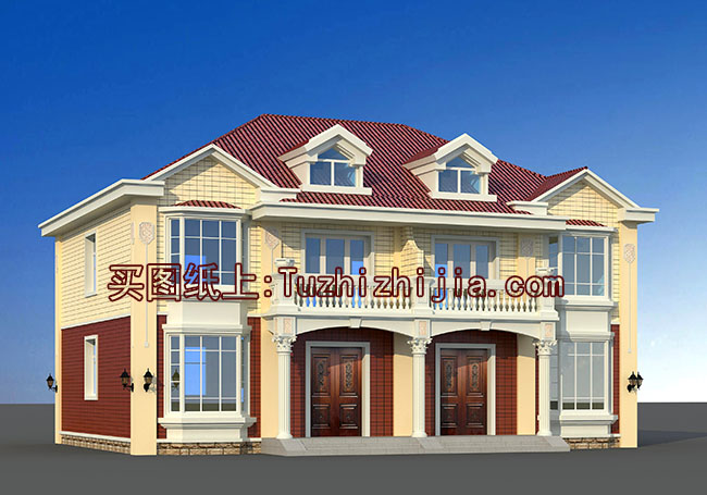 農(nóng)村二層別墅設(shè)計圖，帶外觀效果圖，兄弟自建推薦