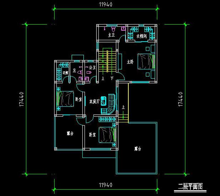 12X18米三層現(xiàn)代農(nóng)村別墅, 帶院子和平層頂, 30萬(wàn)以?xún)?nèi)