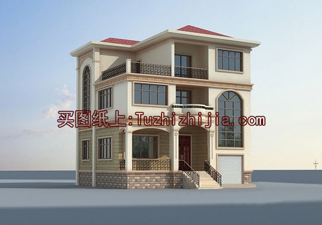 農(nóng)村三層半別墅設計圖及外觀效果圖，三層半樓房設計方案推薦