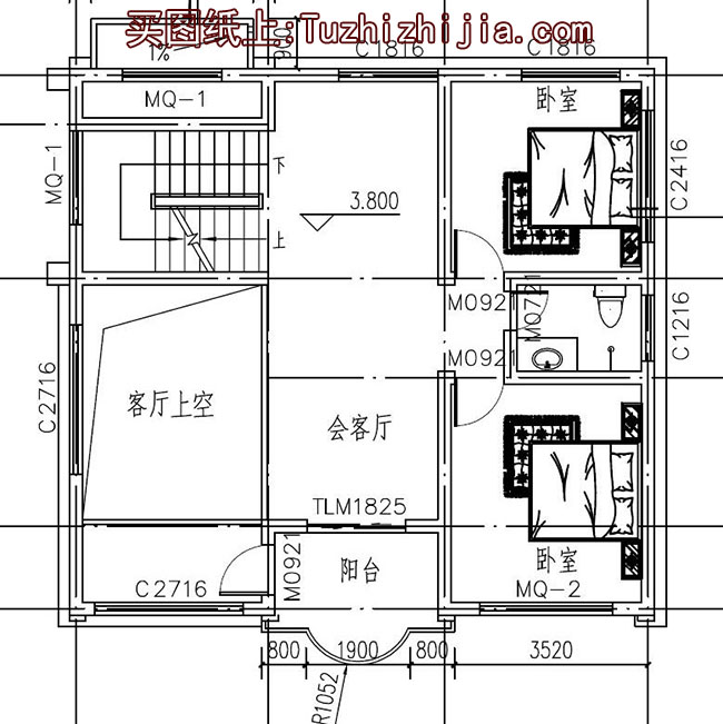 農(nóng)村三層半別墅設計圖及外觀效果圖，三層半樓房設計方案推薦