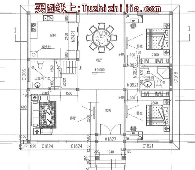 兩層半樓房設(shè)計圖及效果圖，農(nóng)村二層房屋設(shè)計圖推薦