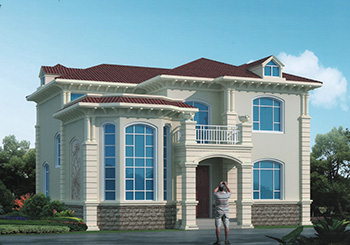 外觀看起來高端、奢華的二層小別墅設計圖，推薦