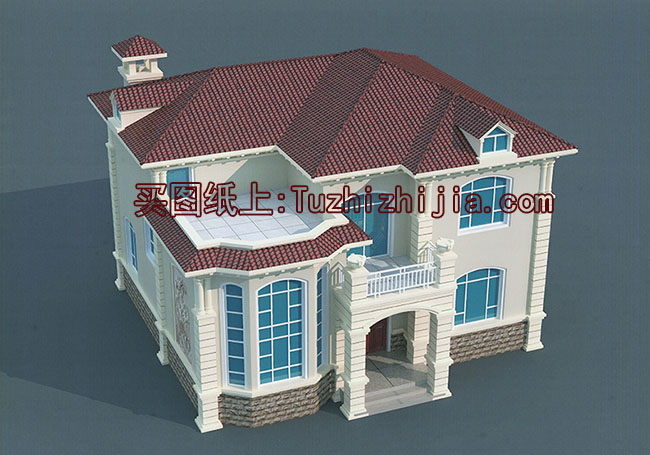 外觀看起來高端、奢華的二層小別墅設(shè)計圖，推薦