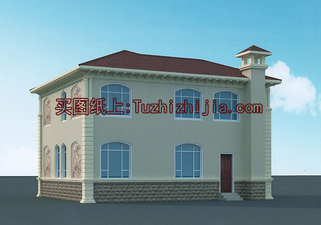 外觀看起來高端、奢華的二層小別墅設(shè)計圖，推薦