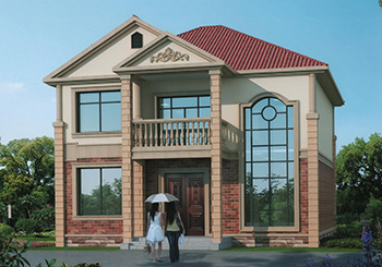 二層復式小洋樓設計圖，外觀精致，戶型合理