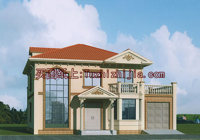 樓中樓客廳挑高二層別墅設(shè)計(jì)圖，復(fù)式別墅方案推薦