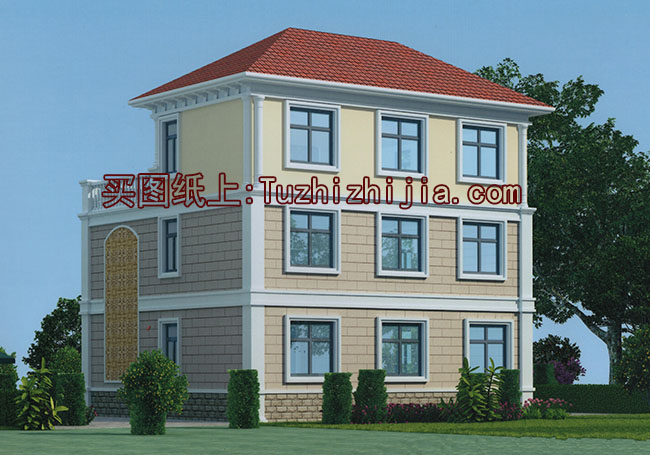 復(fù)式客廳挑空三層別墅設(shè)計(jì)圖，帶外觀效果圖片，推薦