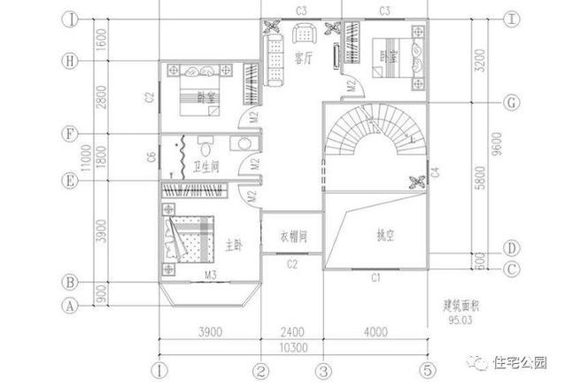 看看這套小別墅，搞定挑空客廳、旋轉(zhuǎn)樓梯只要25萬(wàn)！